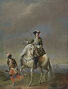 unknow artist Equestrian portrait of Empress Catherine I china oil painting artist